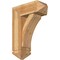 Ekena Millwork Thorton Arts and Crafts Rough Sawn Bracket w/ Offset Brace, Western Red Cedar, 8"W x 20"D x 28"H BKT0806X20X28THR03RWR - alternate 1